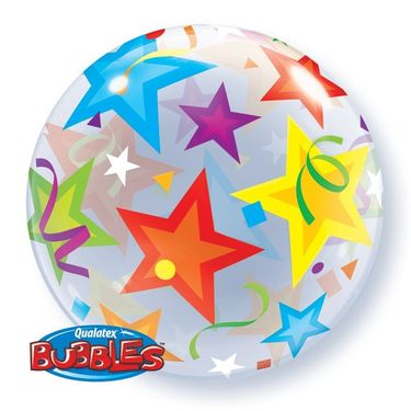 Balloon Bubble Stars 56 cm