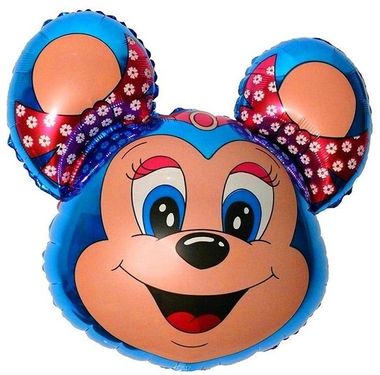 Balloon Minnie Mouse blue 77 cm