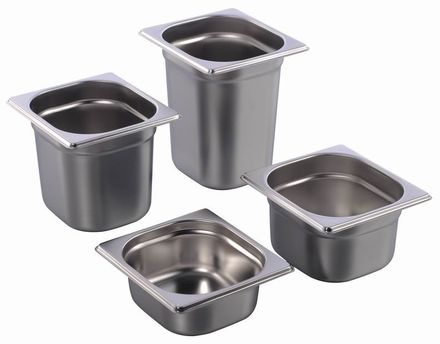 Gastronorm containers 1 / 6 stainless