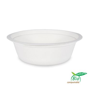 Soup bowl BIO sugar cane 500 ml, 50 PCS
