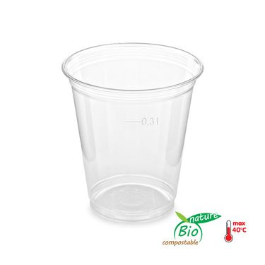 Cup 300 ml BIO plastic PLA Ø 84 MM 50 pcs